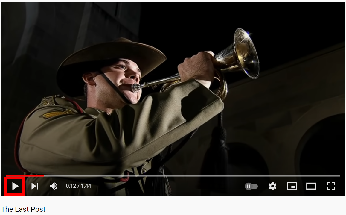 Remembrance day song, play video