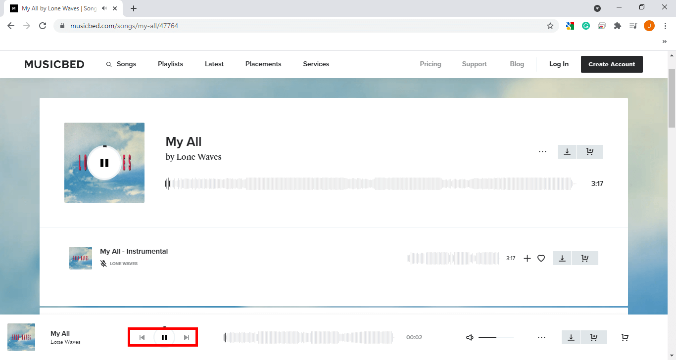 ミュージックベッドからの記録、録音を開始しました