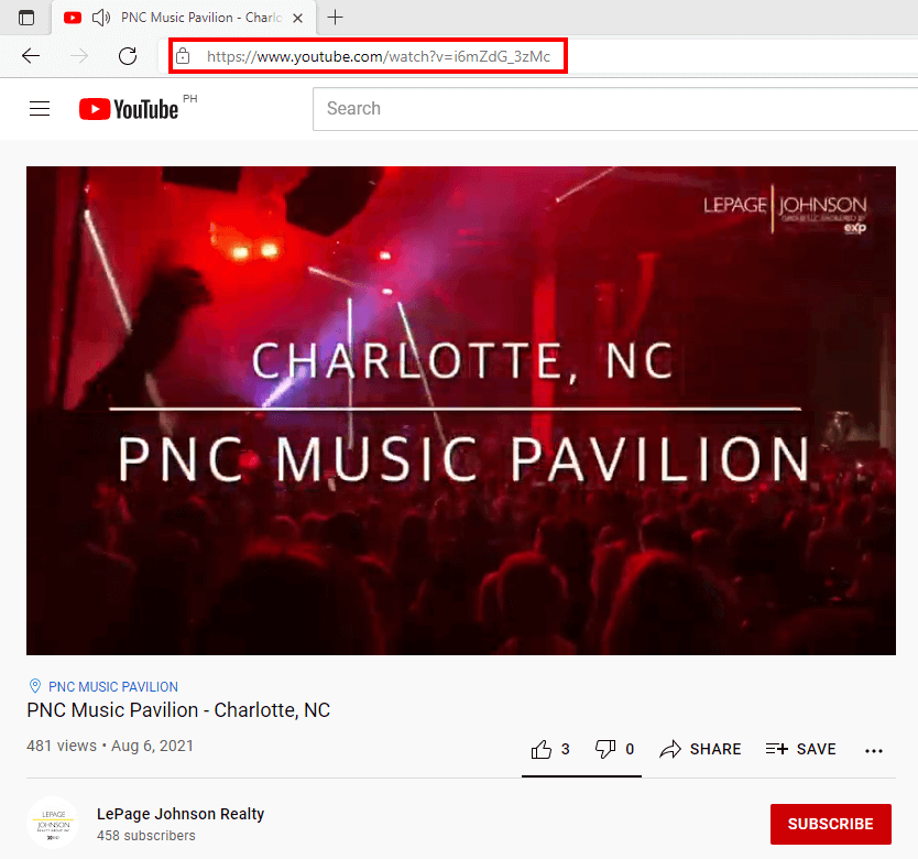 PNC Music Pavillion, copy URL