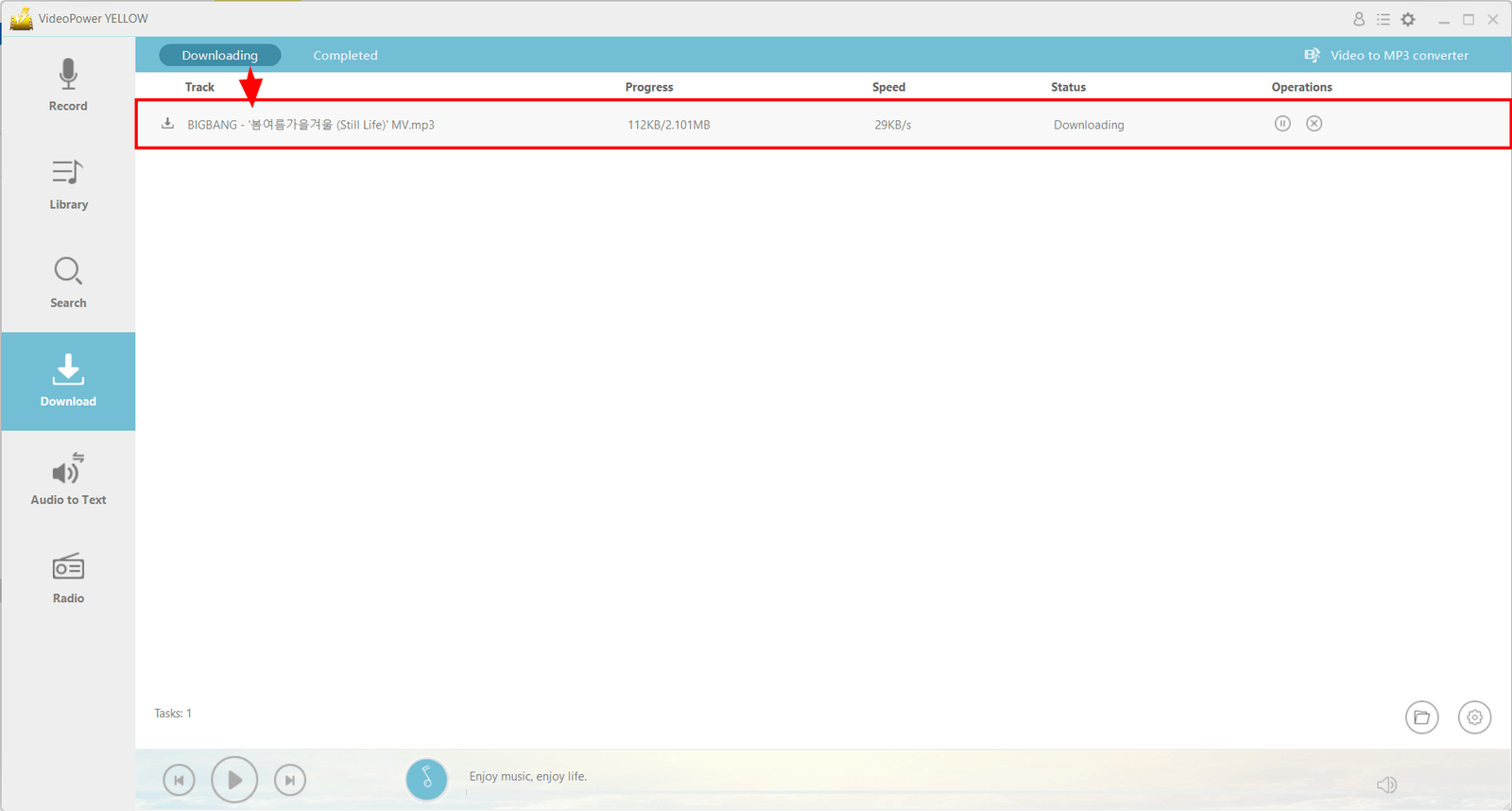 downloading music, videopower yellow mp3 downloader